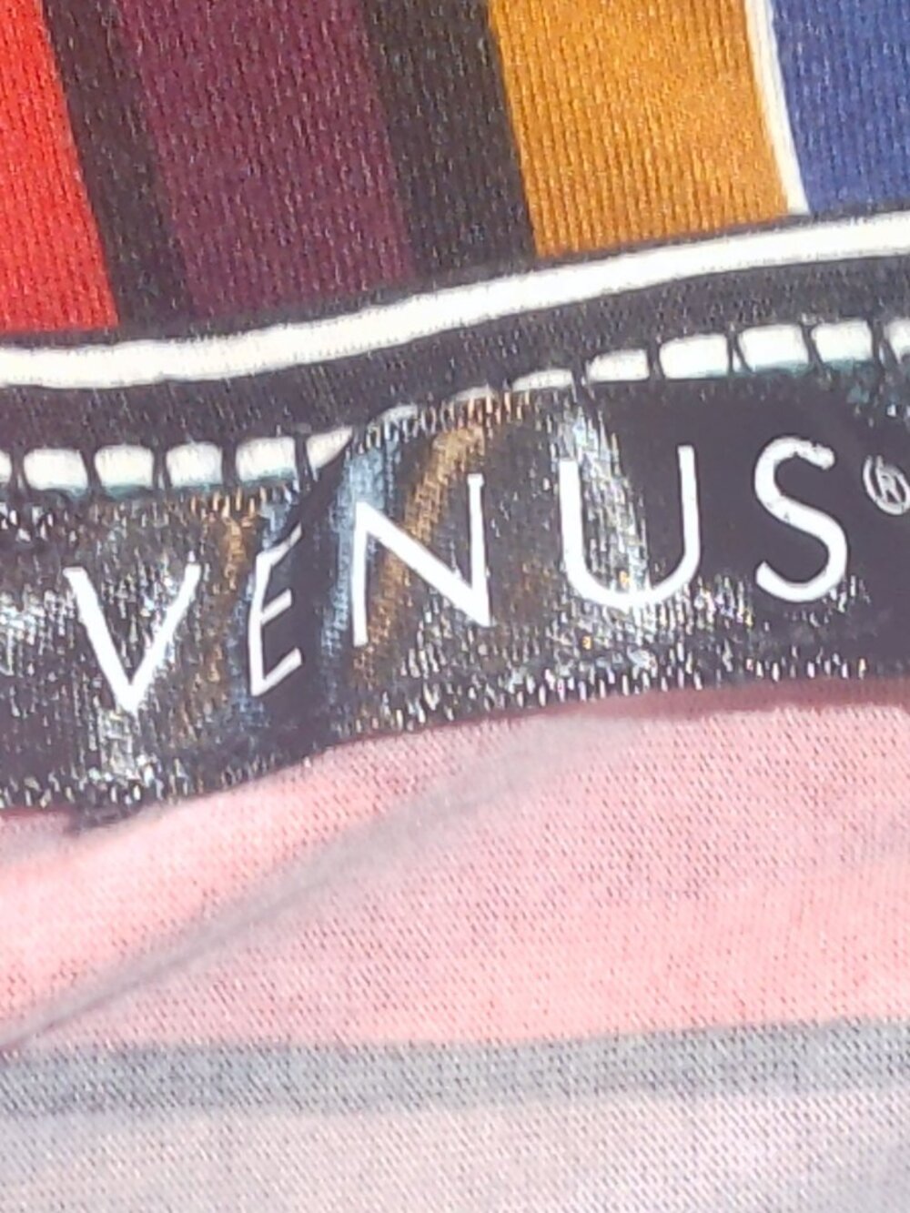 Venus Retro Multi-Color Striped Ruched Cami Dress - Picture 14 of 16